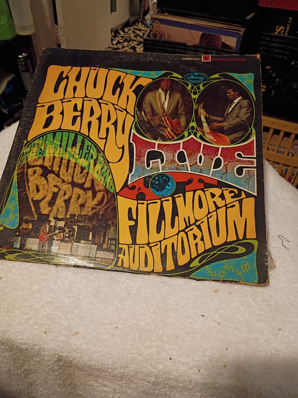 Chuck Berry Fillmore Auditorium Vintage-Style Wall Art – Multicolor